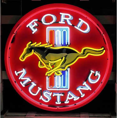 Enseigne Ford Mustang